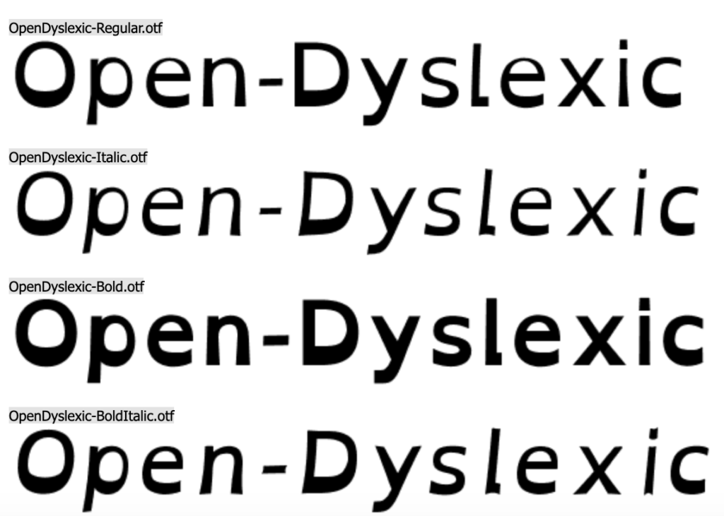 dyslexic font for iphone