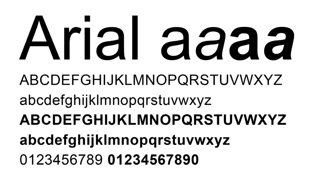 arial font mac download
