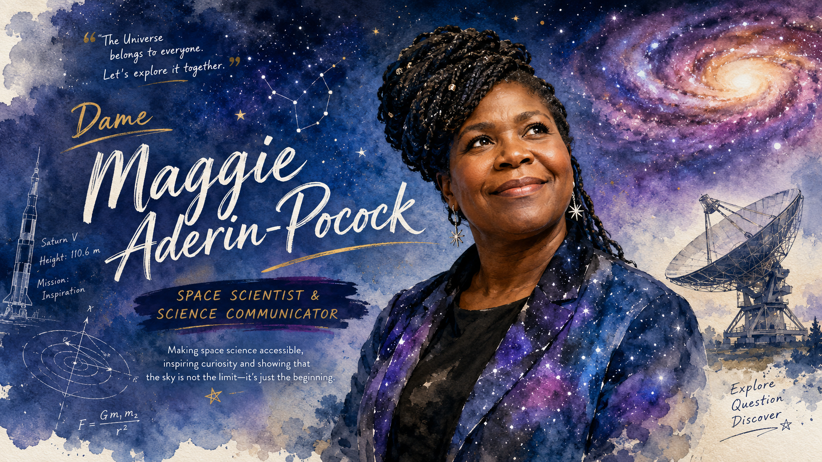 Maggie Aderin-Pocock dyslexic professional